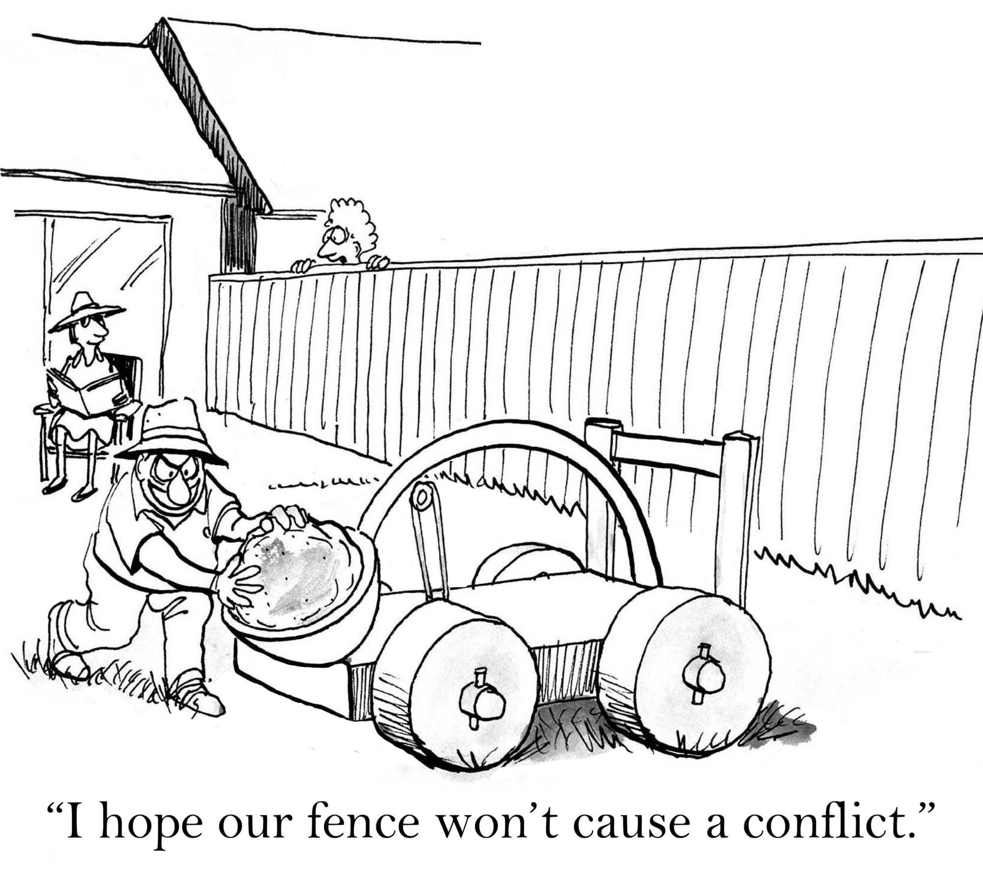 I hope our fence does not offend
